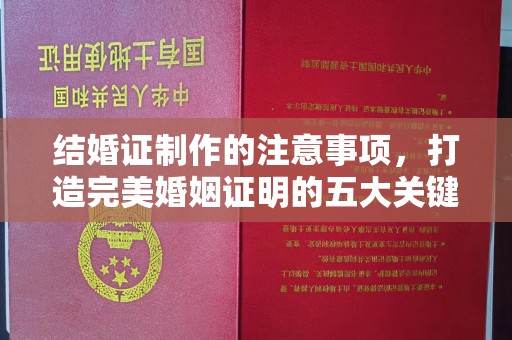 巩义结婚证制作的注意事项，打造完美婚姻证明的五大关键点