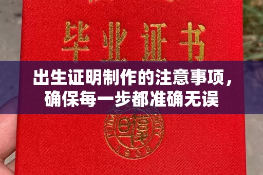 巩义出生证明制作的注意事项，确保每一步都准确无误
