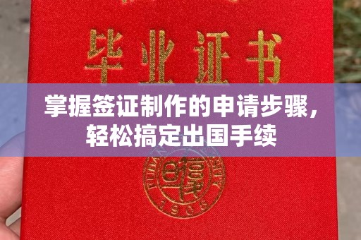 巩义掌握签证制作的申请步骤，轻松搞定出国手续