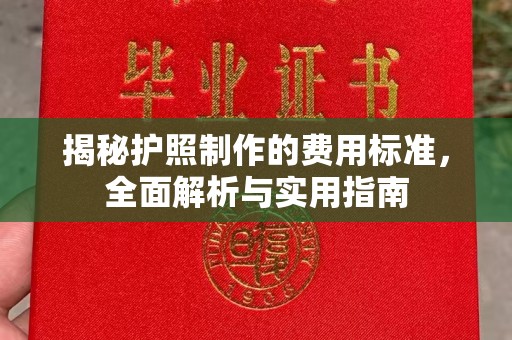 巩义揭秘护照制作的费用标准，全面解析与实用指南