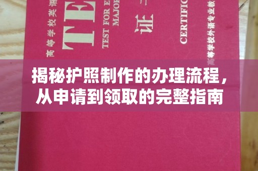 巩义揭秘护照制作的办理流程，从申请到领取的完整指南