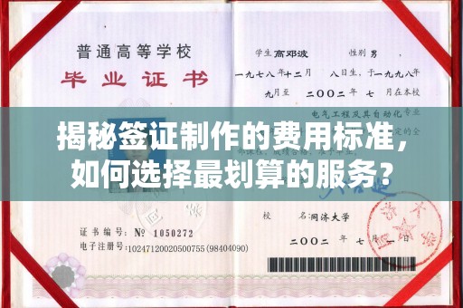 巩义揭秘签证制作的费用标准，如何选择最划算的服务？