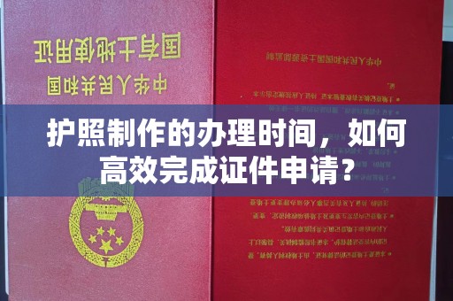 巩义护照制作的办理时间，如何高效完成证件申请？